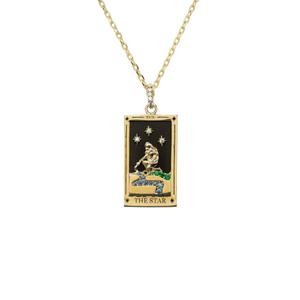 The Lovers Tarot Card Necklace