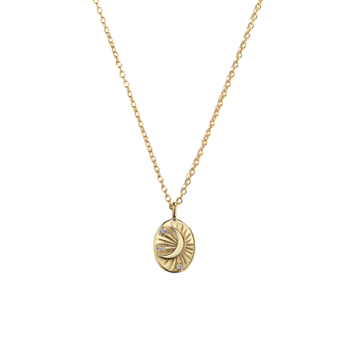 The Oval Moon Necklace