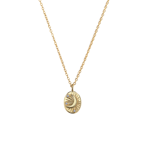 The Oval Moon Necklace