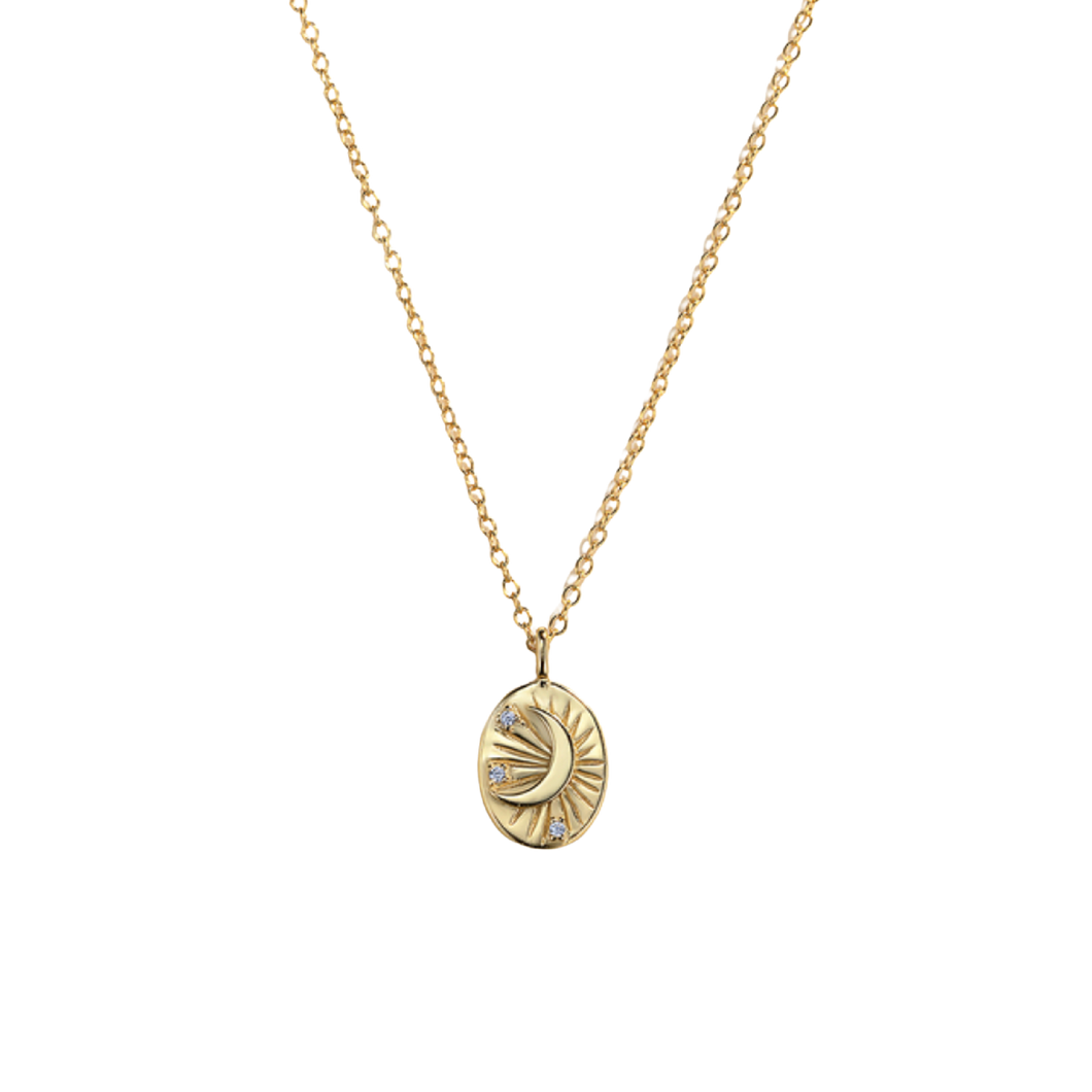 The Oval Moon Necklace