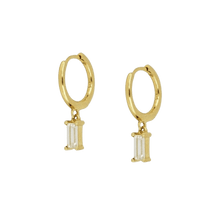 Load image into Gallery viewer, Gemma Clear Huggie Earrings