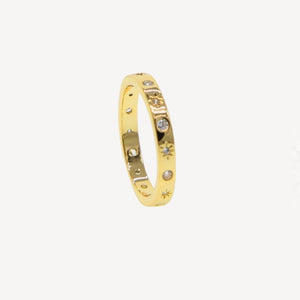 The Moon and Stars Stacking Ring - Terra Soleil