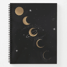 Load image into Gallery viewer, Phases of the Moon Spiral Notebook - Terra Soleil