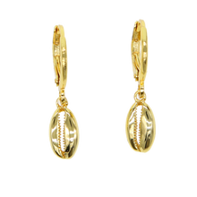 Load image into Gallery viewer, Cowry Sea Shell Earrings - Terra Soleil