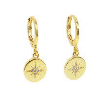 Load image into Gallery viewer, North Star Mini Hoop Earrings - Terra Soleil