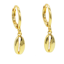 Load image into Gallery viewer, Cowry Sea Shell Earrings - Terra Soleil