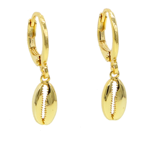 Cowry Sea Shell Earrings - Terra Soleil
