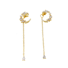 Load image into Gallery viewer, Pearl Moon Earrings - Terra Soleil