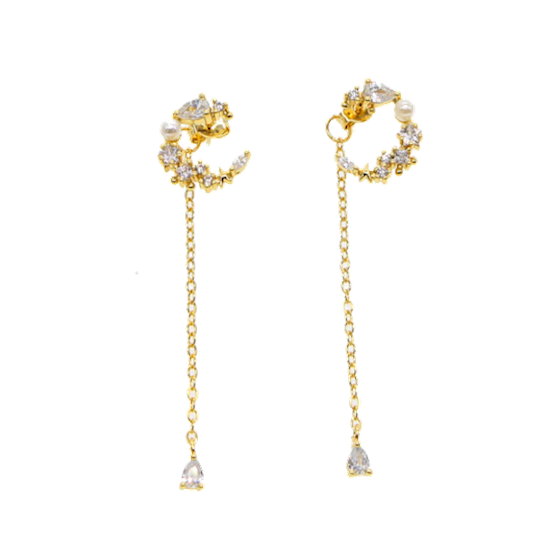 Pearl Moon Earrings - Terra Soleil