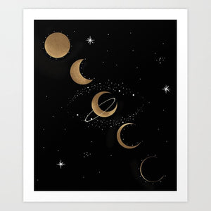Moon Phases Art Print - Terra Soleil