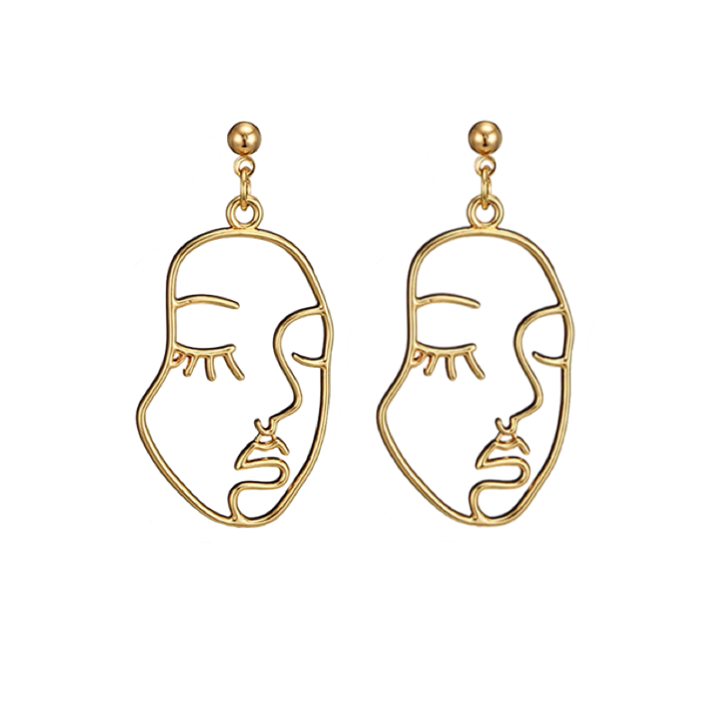 Picasso Face Earrings - Terra Soleil
