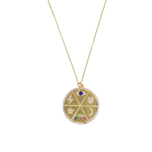 Symbology Coin Necklace - Terra Soleil