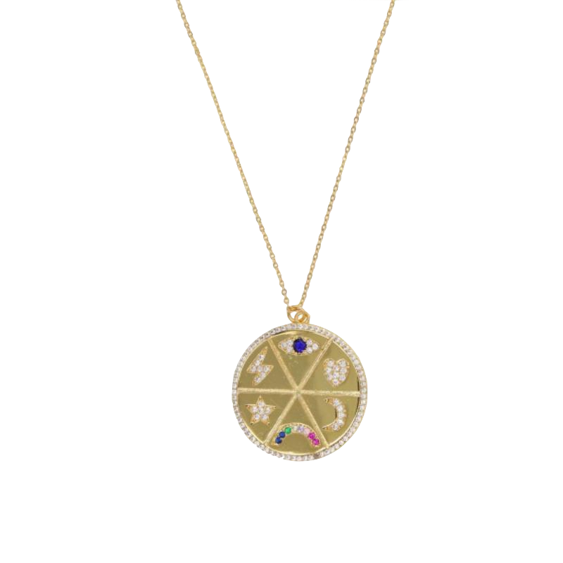 Symbology Coin Necklace - Terra Soleil